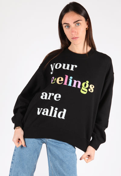 Felpa Oversize "Your feelings are valid"