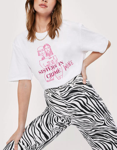 T-Shirt Donna "Sisters in wine"