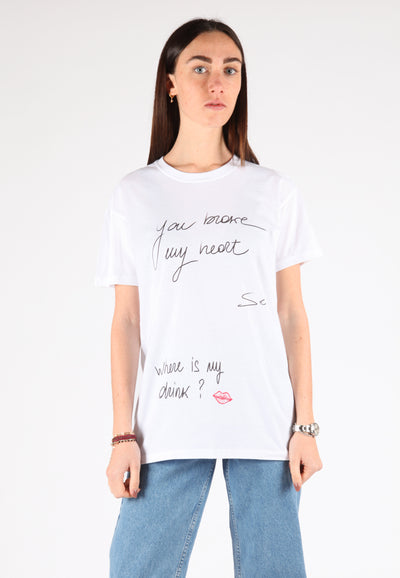 T-shirt Donna "You broke my heart"