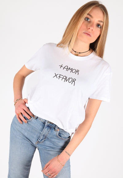 T-Shirt Donna "+ Amor x Favor"