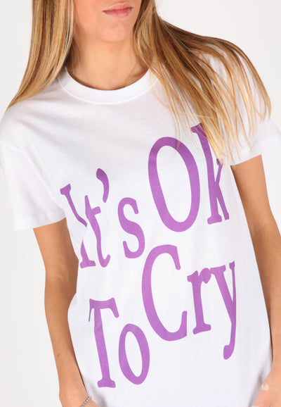 T-Shirt Donna "It's okay to cry"