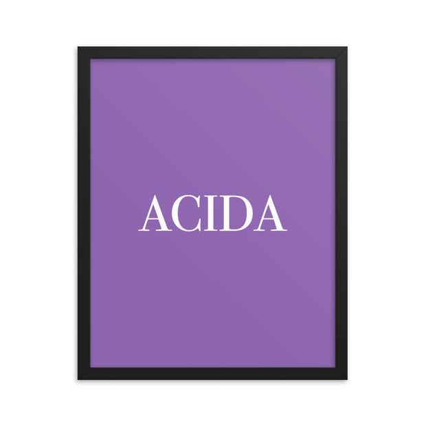 Poster con cornice "Acida"