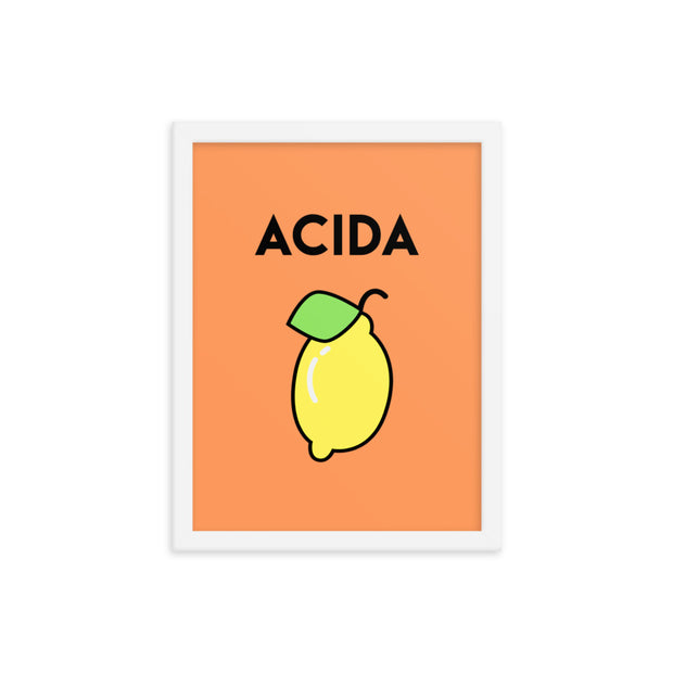 Poster con cornice "Acida - Limone"