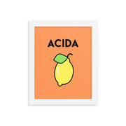 Poster con cornice "Acida - Limone"