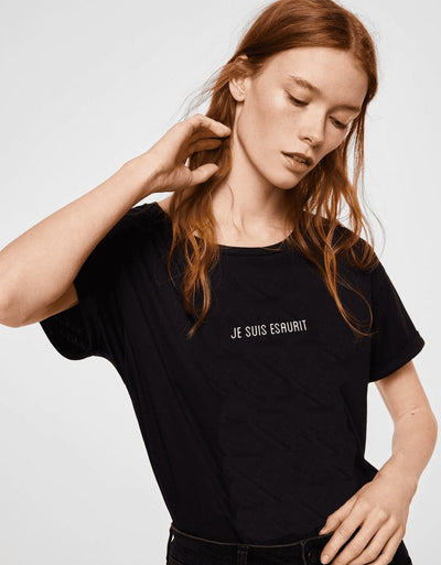 T-Shirt Donna "Je suis esaurit" - dandalo