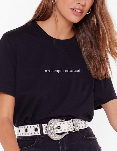 T-Shirt Donna "Oroscopo: evita tutti" - dandalo