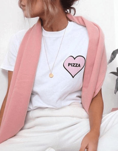 T-Shirt Donna "Pizza Love" - dandalo
