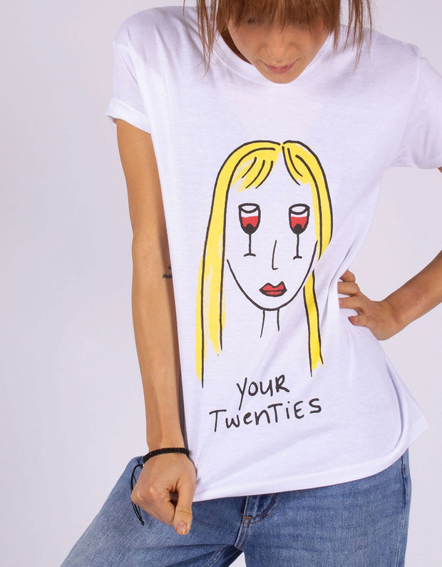 T-Shirt Donna "Twenties 🍷👄🍷" - dandalo