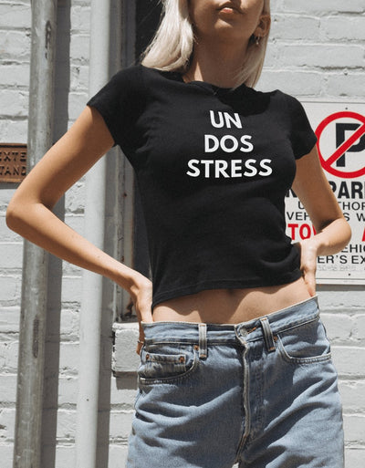T-Shirt Donna "Un Dos Stress" - dandalo